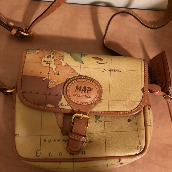 MAP PRINT COLLECTION CROSS BODY PURSE - Picture 5 of 5